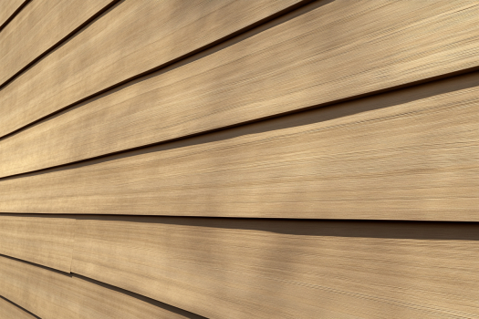 Engineered wood fiber cement siding