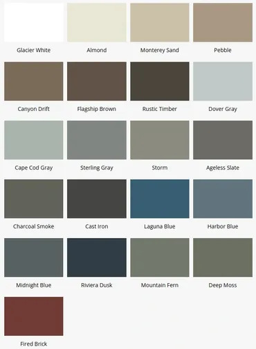 Ascend Standard Color Options